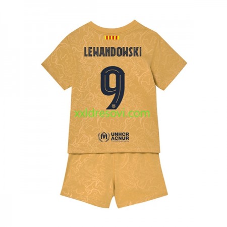 FC Barcelona Lewandowski 9 Gostujući Dječji Komplet Dresovi za Nogomet 2022-2023 (+ kratke hlače)